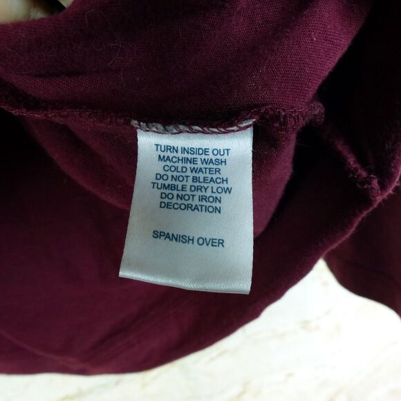 Chronic Clothing Chronic Cellars Shirt Women M Burgundy LS Graphic Logo Skull - Picture 12 of 13